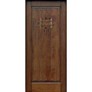 Main Door Rustic Mahogany Type Prefinished Distressed Solid Wood Speakeasy Entry Door Slab SH 901 RUSTIC