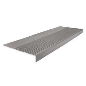 Roppe Ribbed Profile Square Nose Slate 36 in. x 12 1/4 in. Stair Tread 36803P175