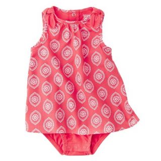 Just One YouMade by Carters Girls Sleeveless Bodysuit Dress   Red/White NB