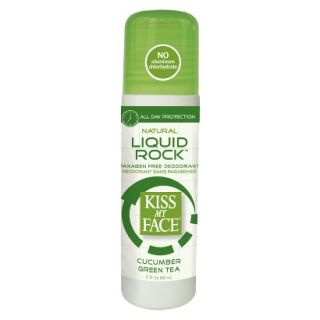 Kiss My Face Liquid Rock Cucumber Green Tea Roll On Deodorant   3 oz