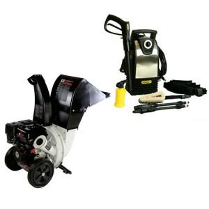Brush Master Stanley P1600 2.25 in. Gas Chipper Electric Pressure Washer Combo Kit DISCONTINUED CH6 P1600