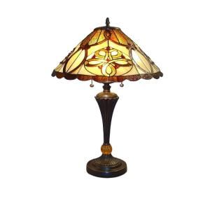 Serena Ditalia 25 in. Tiffany Desert Sun Bronze Table Lamp TF7023TL