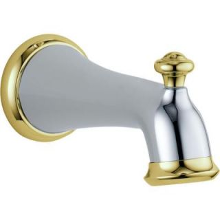Delta Pull Up Diverter Tub Spout in Chrome and Polished Brass RP38450CB
