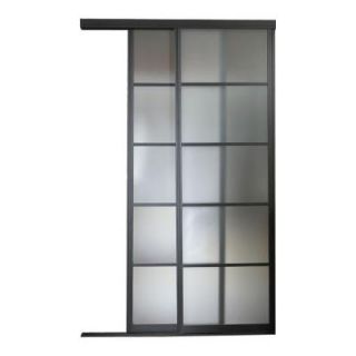 Contractors Wardrobe Silhouette 60 in. x 81 in. 5 Lite 2 Panel Aluminum Bronze Interior Bypass Door Silhouette