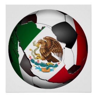 Mexico Soccer Ball Print