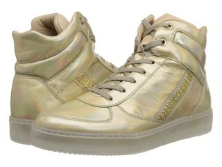 Bikkembergs High Top Sneaker BKE106955 Womens Lace up casual Shoes (Gold)