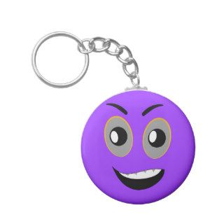 Funny Cartoon Smiley Face Keychains