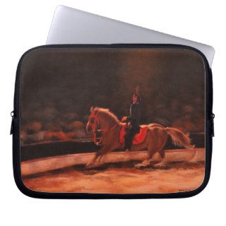 Circus Flora Horse Act Original Oil Painting Computer Sleeve