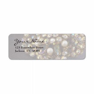 Aurora Borealis Jewelry Return Address Labels