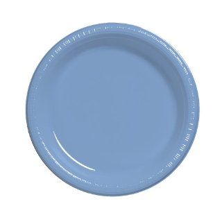 Creative Converting Touch of Color 20 Count Plastic Lunch Plates, Periwinkle: Kitchen & Dining