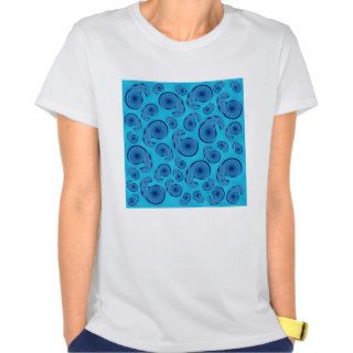 Blue Paisley Pattern Tee Shirt