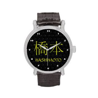 Hashimoto Monogram Wrist Watch