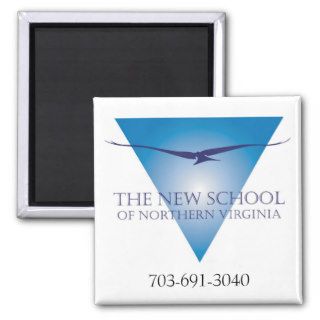 Blue Triangle Logo Magnet