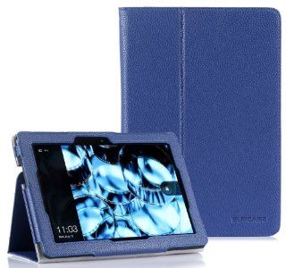 SUPCASE  All New Kindle Fire HDX 7" Slim Fit Folio Leather Case (Black)   Elastic Hand Strap, Not Compatible with All New Kindle Fire HD 7"/Kindle Fire HD 7" (2012 Version)/Kindle Fire HDX 8.9" Electronics