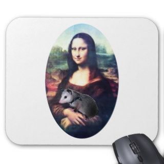 Mona Lisa Possum Mouse Mat