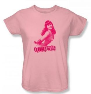 Bettie Page   You'Ll Put Your Eyes Out Womens T Shirt In Pink, Size: Large, Color: Pink: Clothing