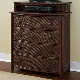 Home Styles Marco Island 4 Drawer Media Chest 5544 041 Finish: Cinnamon