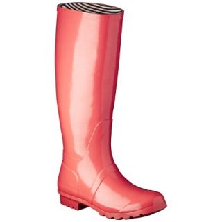 Womens Classic Knee High Rain Boot   Coral 10