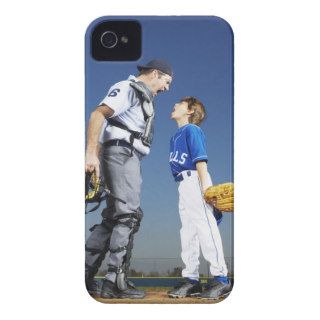 Young Baseball Player Arguing with Umpire iPhone 4 Covers