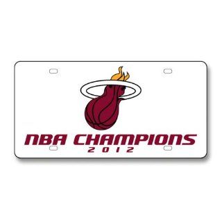Rico Miami Heat 2012 NBA Finals Champions Laser Tag License Plate : Sports Fan License Plate Frames : Sports & Outdoors