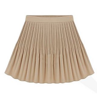Womens Pleats Chiffon Mini Skirt