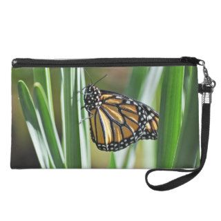 Grass & Monarch Butterfly Wristlet Purses