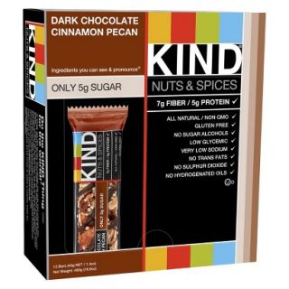 KIND Dark Chocolate Cinnamon Pecan Nutrition Bar   12 Bars