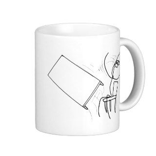 Table Flip Flipping Rage Face Meme Mug