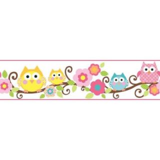 York Wallcoverings 9 in. Cool Kids Owl Branch Border KS2212BD