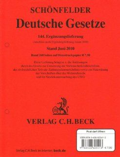 Deutsche Gesetze 144. Ergnzungslieferung   am Lager ca. 6 Wochen nach Erscheinen: Bücher