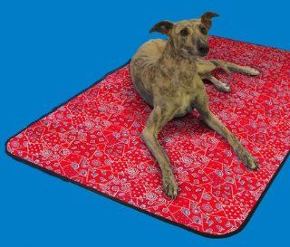 50AQBLRW13 AQUA COOLKEEPER® kühlende Decke / Kühldecke "Red Western" Größe: XXL Format: 200 cm x 135 cm: Haustier