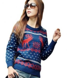 A168® Weihnachts Pullover / Strickjacke, mit verschiedenen schöne Muster von Rentier / Schneemann / Schneeflocken / Baum / Sweater Cardigan Jumper perfekt für sie: Bekleidung