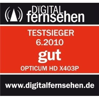 Opticum HD X403p HDTV Digitaler Satelliten Receiver (CI Schacht, Conax Kartenleser, Time Shift, PVR Ready, USB 2.0), Ethernet schwarz: Heimkino, TV & Video