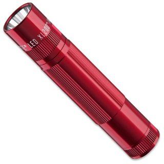 Mag Lite LED Taschenlampe mit Endkappenschalter, 172 Lumen, nach ANSI Standard getest, 5 Betriebsmodi, rot XL200 S3036: Beleuchtung