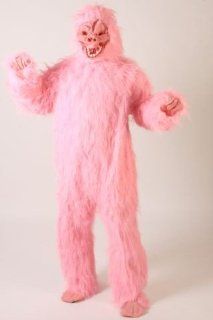 Foxxeo 10267  Gorillakostüm pinkes Kostüm Gorilla Tierkostüm Tier pink Affenkostüm King pinker Affe Affen Gorillas Kong Gr. M   L, Größe:L: Spielzeug