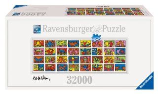 Ravensburger 17838   Keith Haring: Double Retrospect   32.000 Teile Puzzle (544x192cm)   größtes Puzzle der Welt: Spielzeug