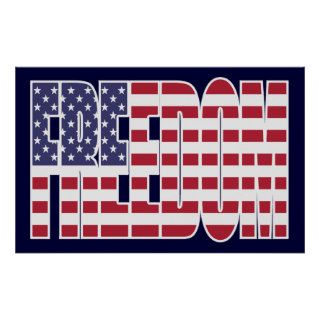 U.S. Freedom Flag Poster (medium)