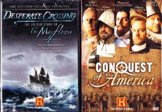 Conquest Of America Mini Series , Desperate Crossing The Untold Story Of The Mayflower : The History Channel 2 Pack Collection   3 Disc Set: Movies & TV