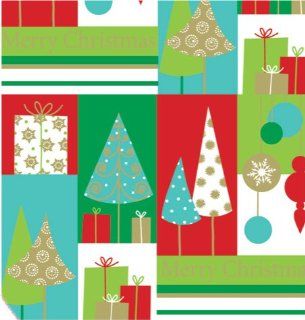 Merry Christmas Trees, 24"x417' Half Ream Roll Gift Wrap: Health & Personal Care