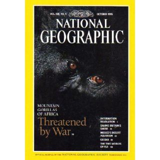 National Geographic Magazine Mountain Gorillas of Africa Threatened by War (October 1995) (Vol. 188, No.4): William L. Allen: Books