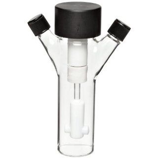 Wheaton 356875 Glass 50mL Celstir Spinner Flask, with 15 415 Screw Caps, 38mm x 141mm: Science Lab Spinner Flasks: Industrial & Scientific