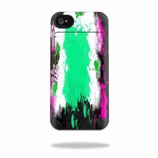 Protective Vinyl Skin Decal Cover for Mophie Juice Pack Air Apple iPhone 4/4S Battery Case Sticker Skins Paint Splatter: Cell Phones & Accessories