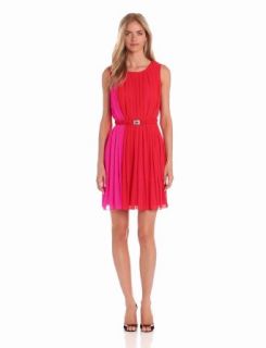 AGB Women's Chiffon Dress, Fuchsia, 10 at  Womens Clothing store:
