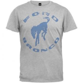 Ford   Mens Distressed Bronco Logo T shirt Small Grey Clothing