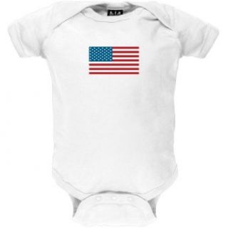 Old Glory   Unisex baby American Flag Infant Bodysuit: Infant And Toddler Bodysuits: Clothing
