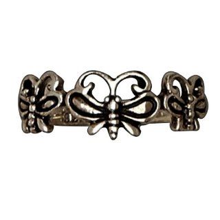 Sterling Silver Butterfly Ring Women's Men's Jewelry (8): Jewelry