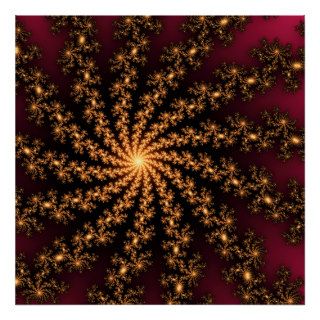 Golden Explosion   fractal design Print