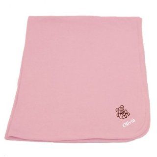 Teddy Bear Personalized Receiving Blanket : Nursery Blankets : Baby