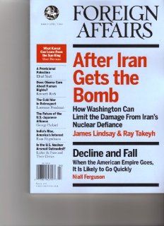 Foreign Affairs (After Iran gets the bomb, March/April 2010 Volume 89 Number 2): Books