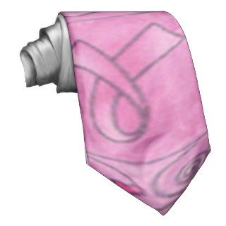 Pretty in Pink Ribbons Custom Ties